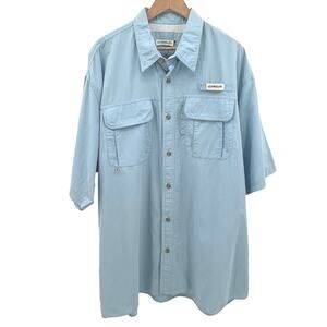 Magellan Laguna Madre Fishing Shirt Mens 3XL Blue Mag Wick Big & Tall